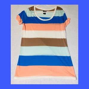 Colorful striped Tee